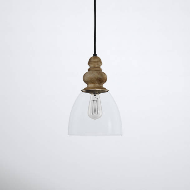 Delmare Single Light Glass Dimmable Pendant & Reviews Birch Lane